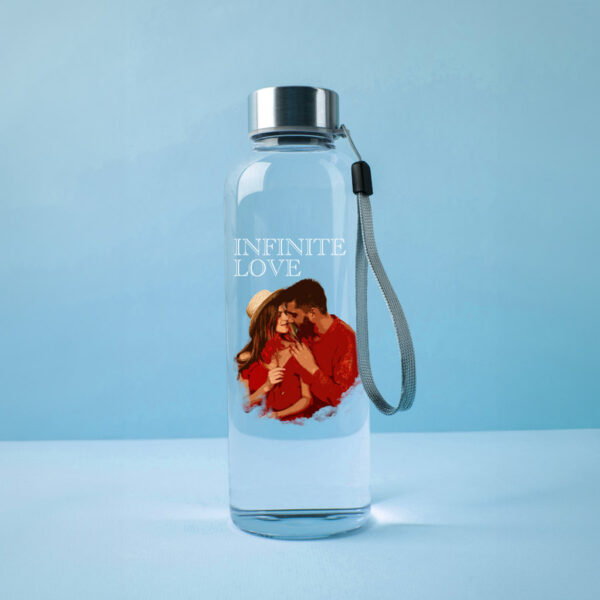 Custom Printed Glass Water Bottle