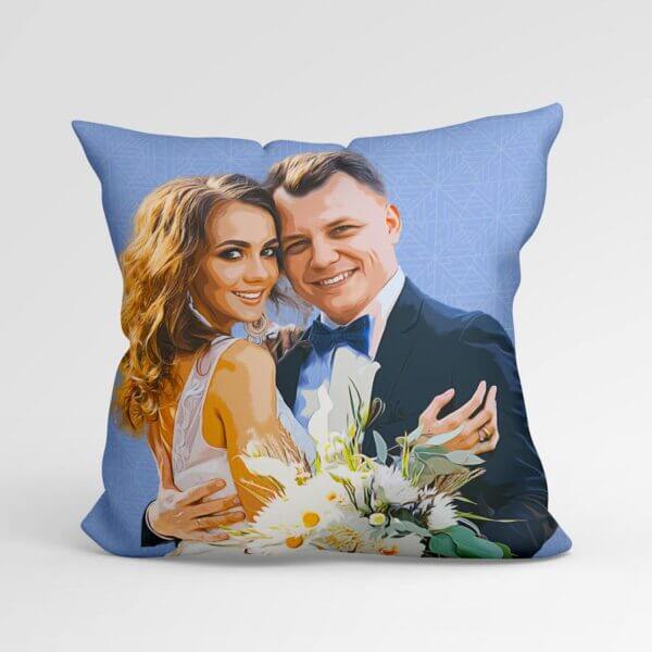 Custom Couple Portait Cushion